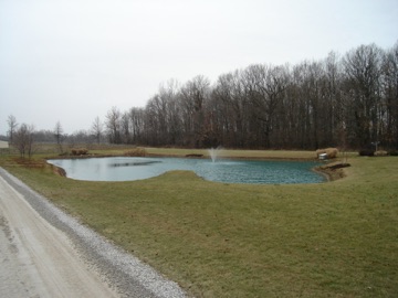 Custom pond by J Miller Excavating, Inc.